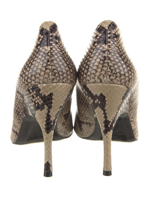 Versace Embossed Leather Animal Print Pumps