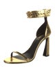 Versace Embossed Leather Sandals