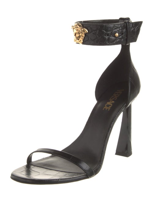 Versace Embossed Leather Sandals