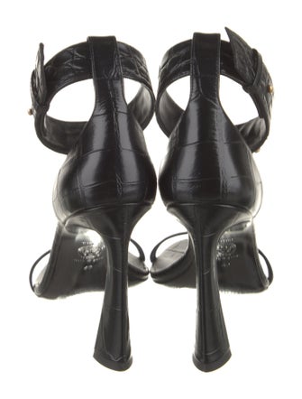 Versace Embossed Leather Sandals