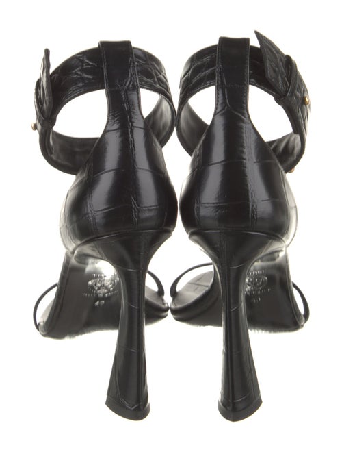 Versace Embossed Leather Sandals