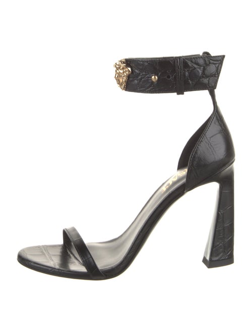 Versace Embossed Leather Sandals