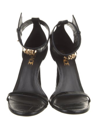 Versace Embossed Leather Sandals