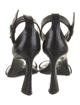 Versace Embossed Leather Sandals
