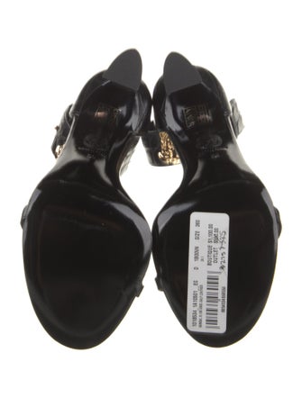 Versace Embossed Leather Sandals