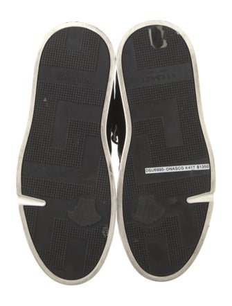 Versace Quilted Pattern Leather Sneakers