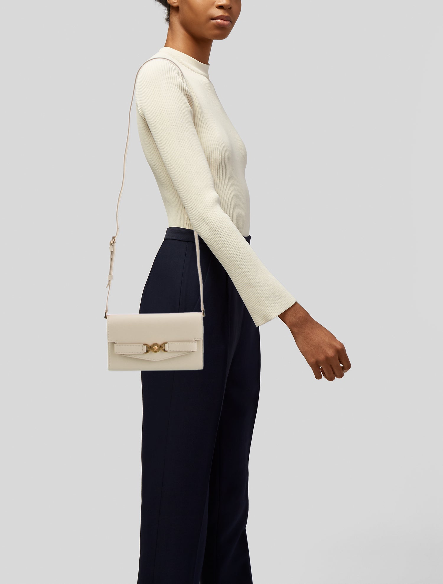 Versace Leather Crossbody Bag