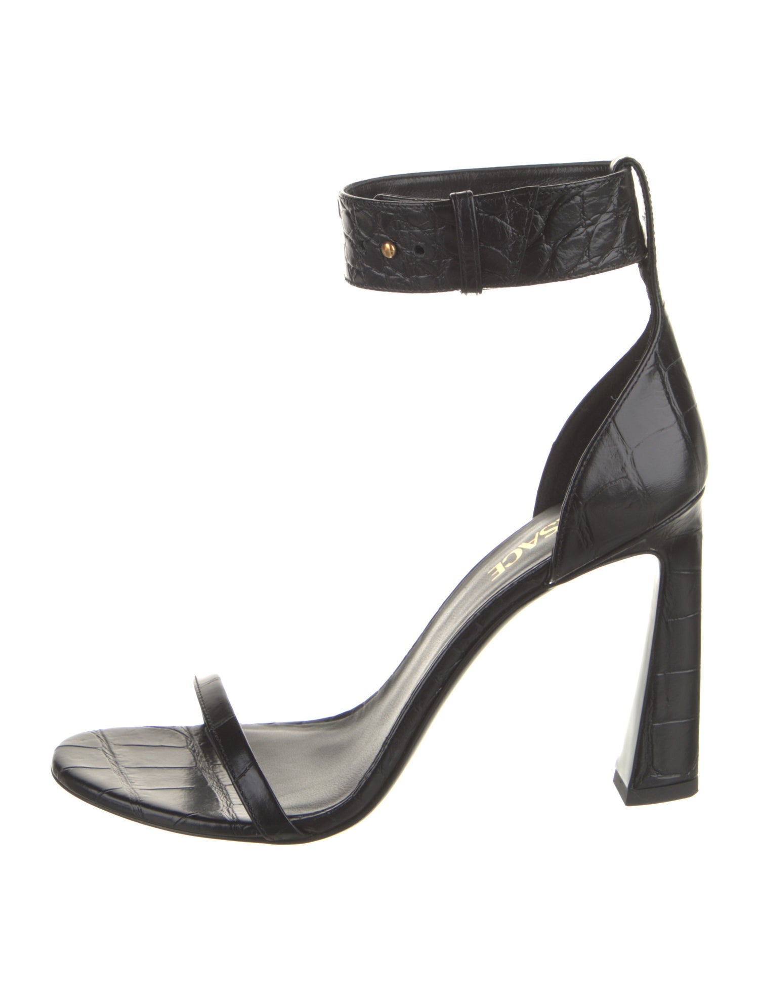 Versace Embossed Leather Sandals