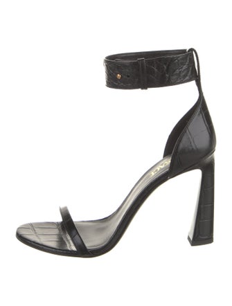 Versace Embossed Leather Sandals