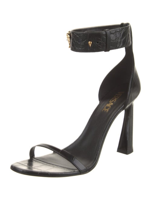 Versace Embossed Leather Sandals