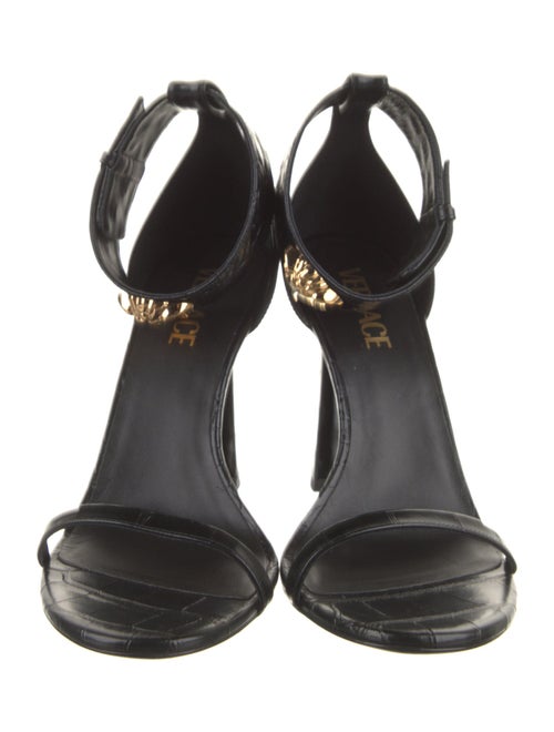Versace Embossed Leather Sandals