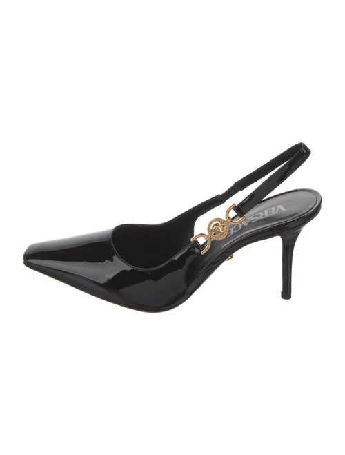 Versace Patent Leather Slingback Pumps