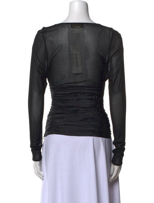 Versace V-Neck Long Sleeve Top