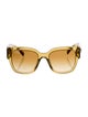 Versace Medusa Insignia Square Sunglasses
