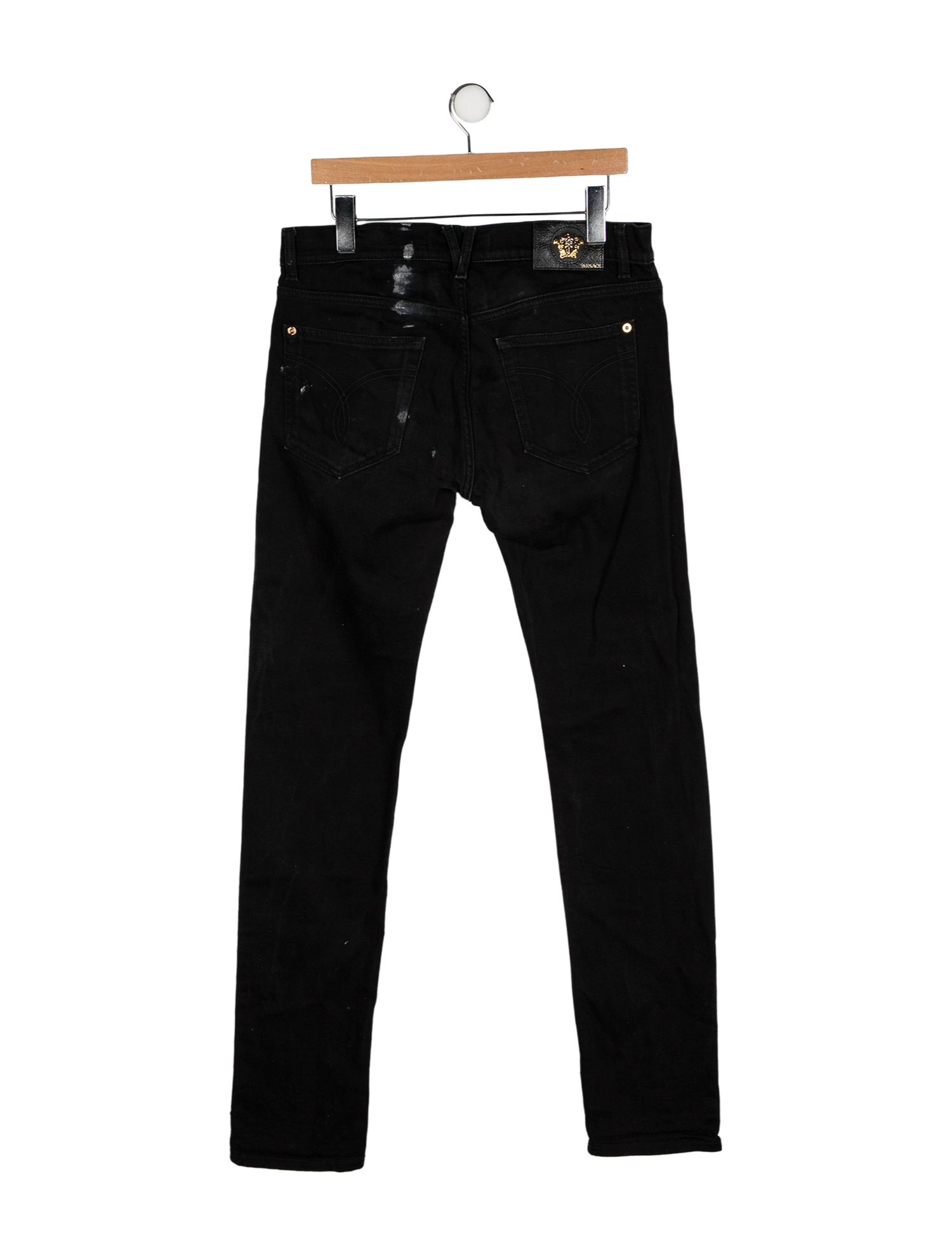 Versace Mid-Rise Straight Leg Jeans