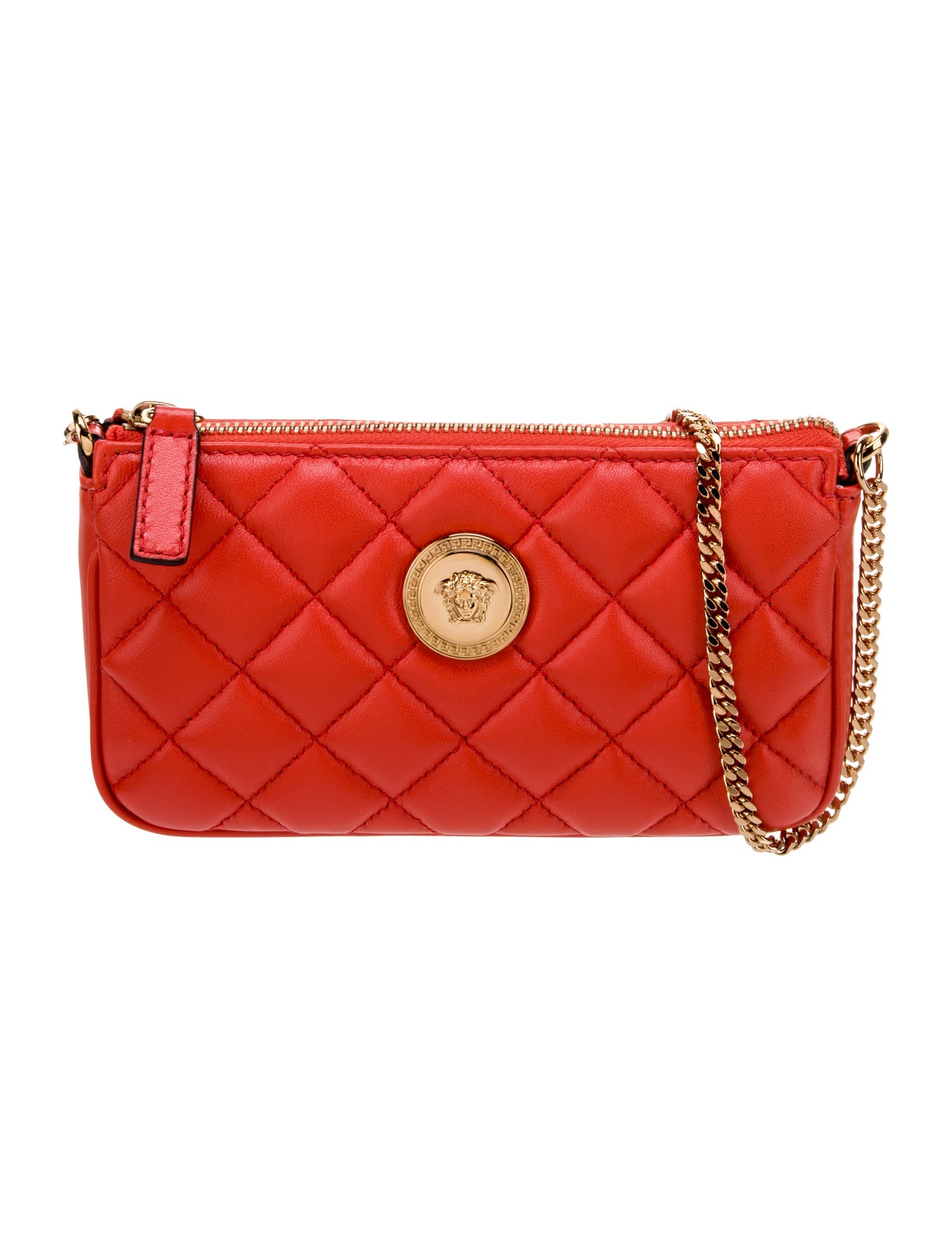 Versace Leather Top Handle Bag