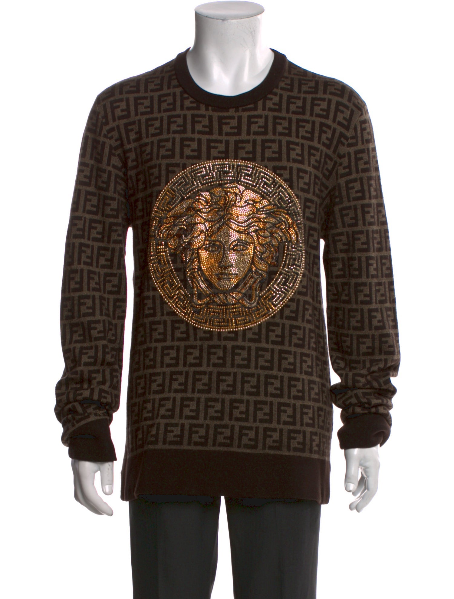Fendace Wool Printed Pullover