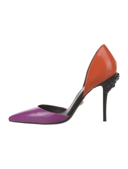Versace Leather D'Orsay Pumps