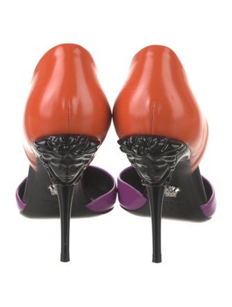Versace Leather D'Orsay Pumps
