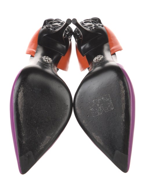 Versace Leather D'Orsay Pumps