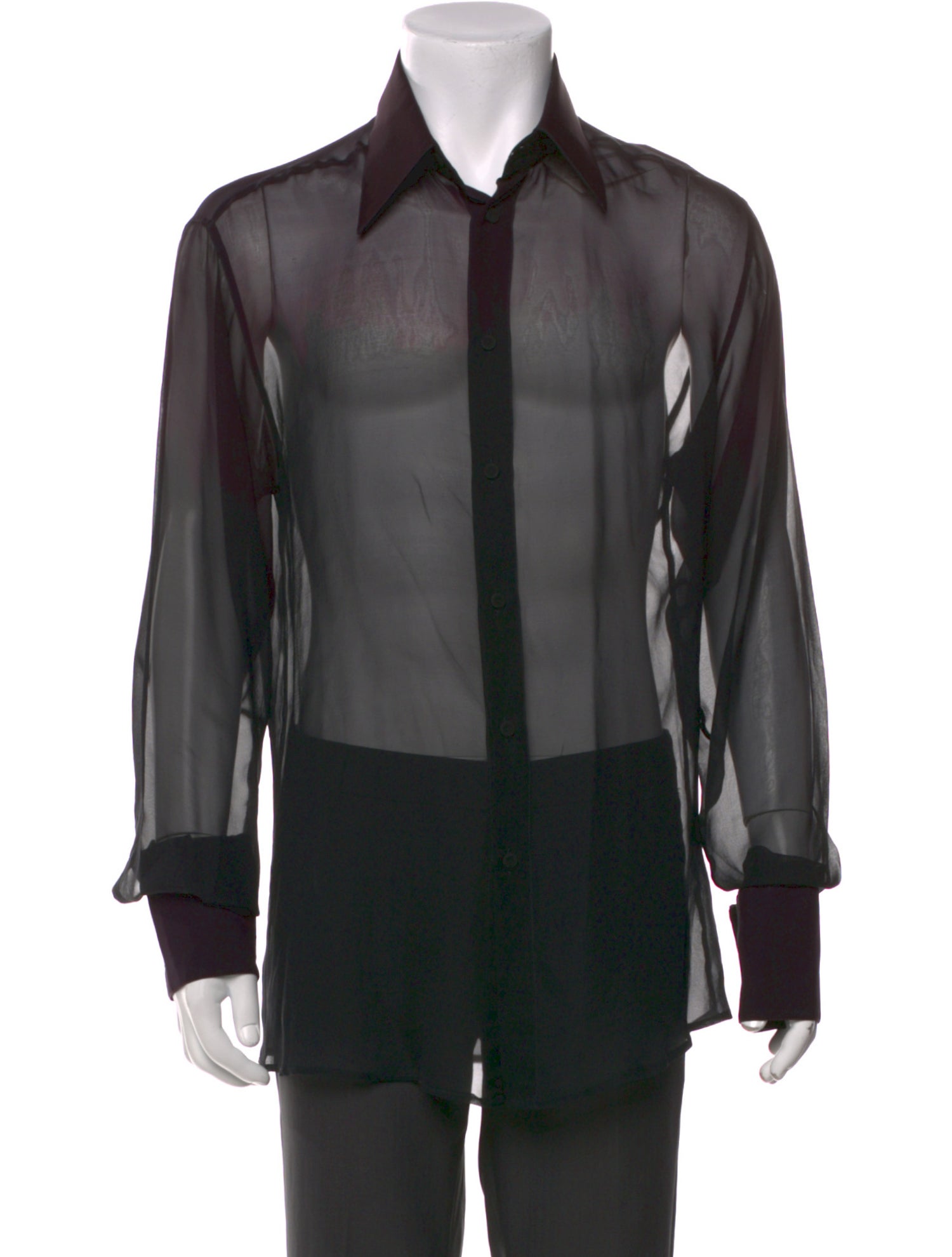 Versace Vintage Late 2000's - Early 2010's Tuxedo Shirt