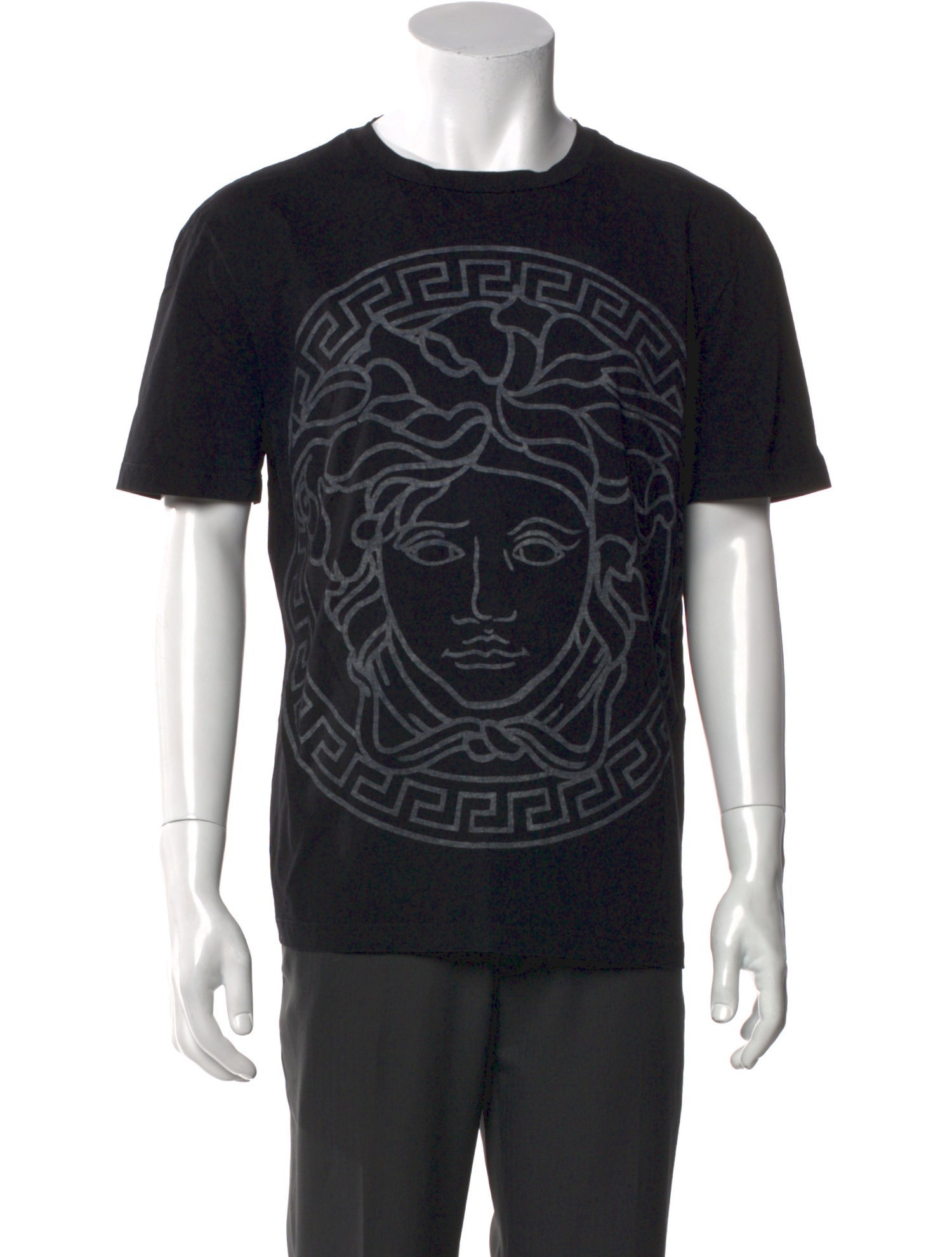 Versace Printed Crew Neck T-Shirt
