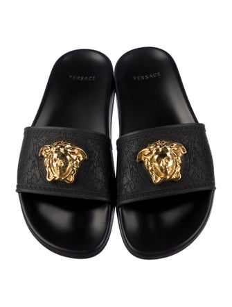 Versace Rubber Patterned Slides