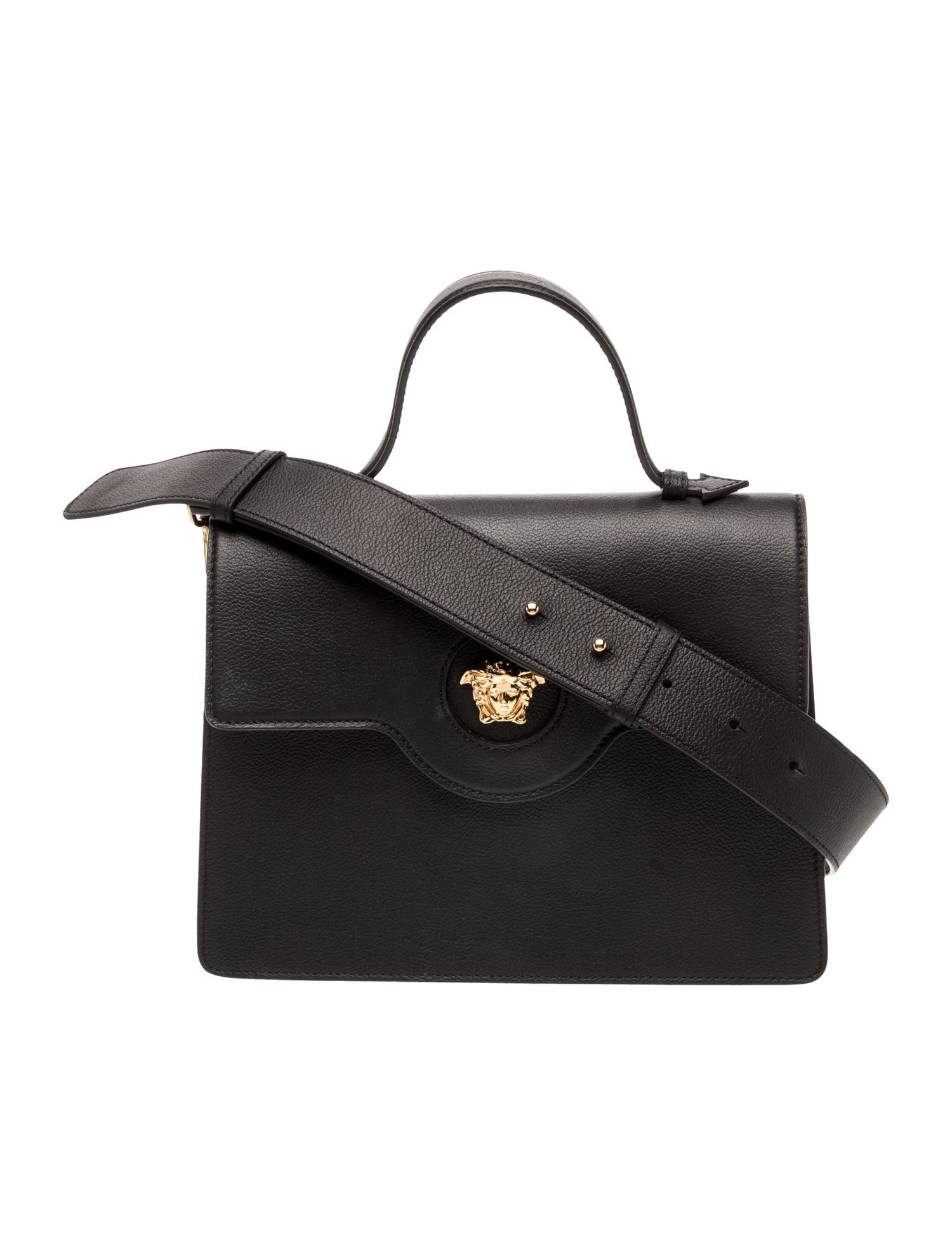 Versace Leather Top Handle Bag