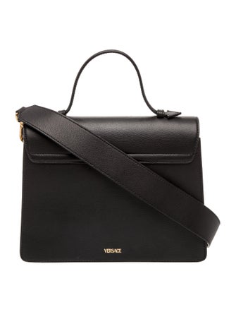 Versace Leather Top Handle Bag