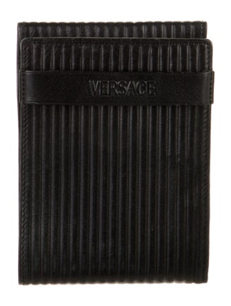 Gianni Versace 1990's Leather Compact Wallet