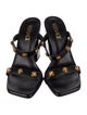 Versace Leather Studded Accents Slides