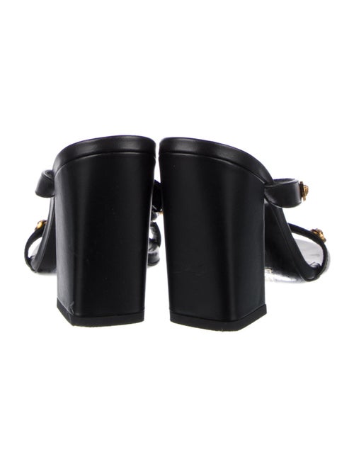 Versace Leather Studded Accents Slides