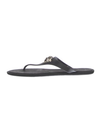 Versace Medusa Insignia Rubber Flip Flops