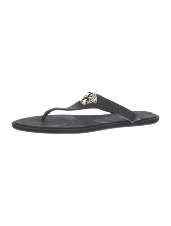 Versace Medusa Insignia Rubber Flip Flops