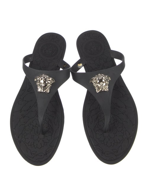 Versace Medusa Insignia Rubber Flip Flops