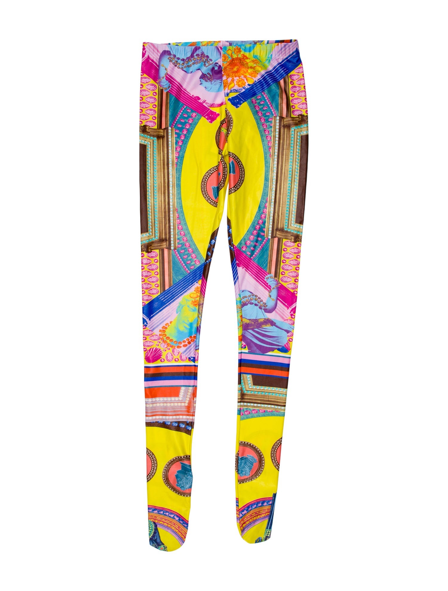 Versace Printed Skinny Leg Pants