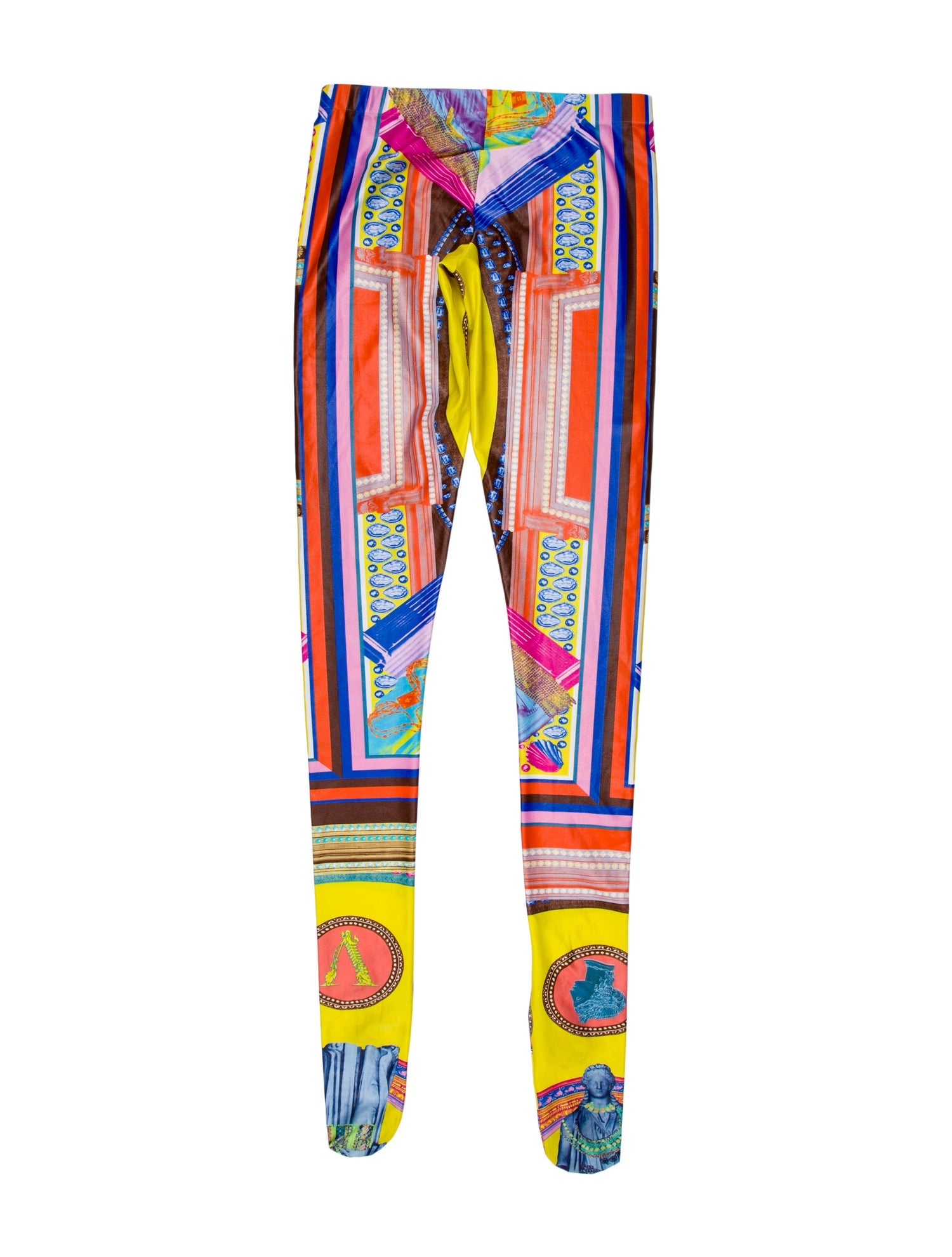 Versace Printed Skinny Leg Pants