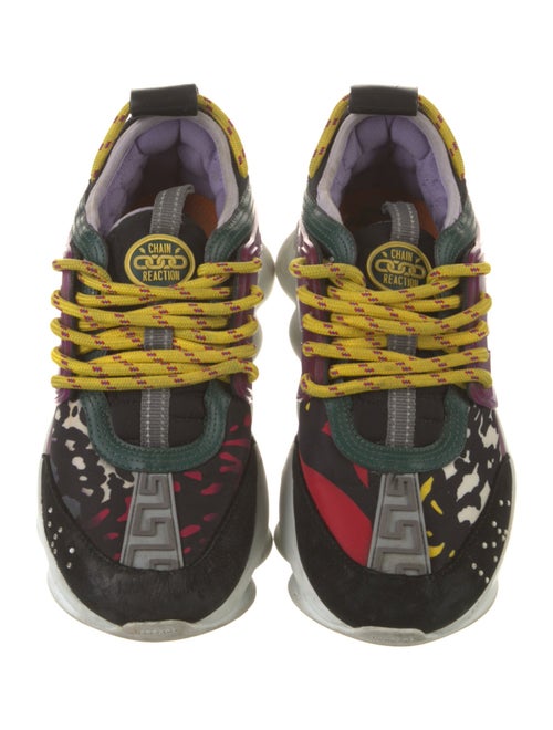 Versace Suede Printed Sneakers