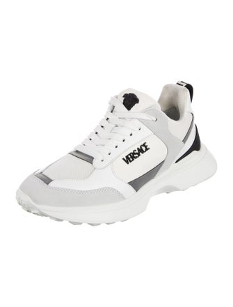 Versace Leather Printed Chunky Sneakers