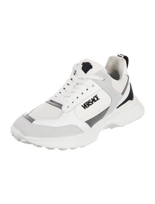 Versace Leather Printed Chunky Sneakers