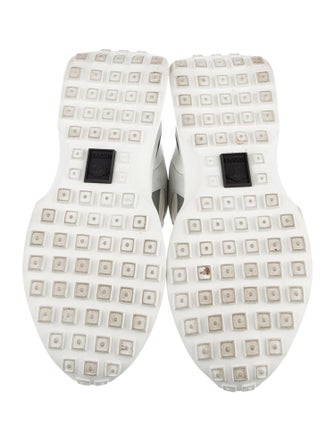 Versace Leather Printed Chunky Sneakers