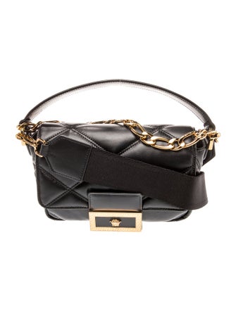 Versace Leather Top Handle Bag