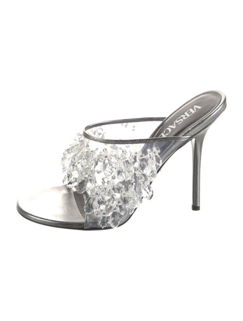 Versace PVC Crystal Embellishments Slides