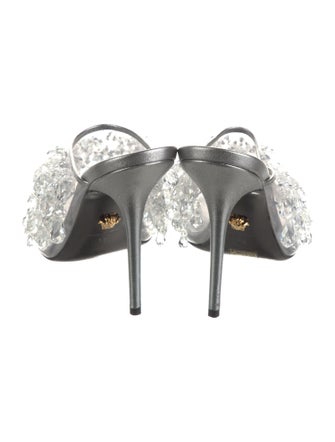 Versace PVC Crystal Embellishments Slides