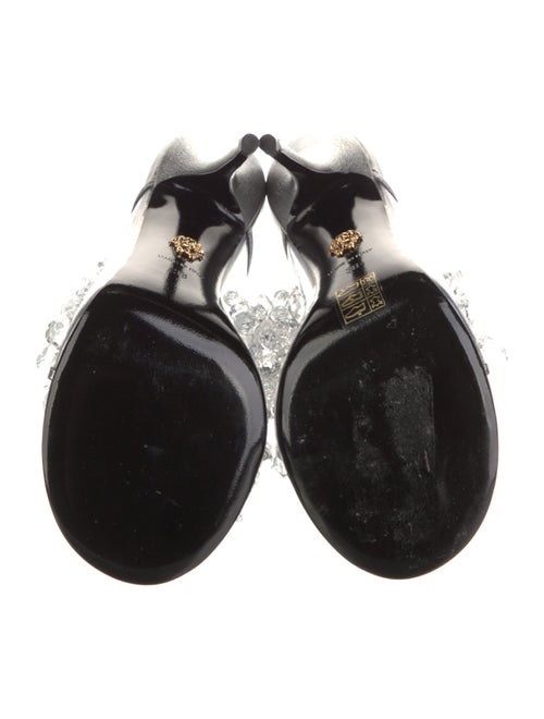 Versace PVC Crystal Embellishments Slides