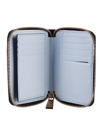 Versace Leather Printed Wallet