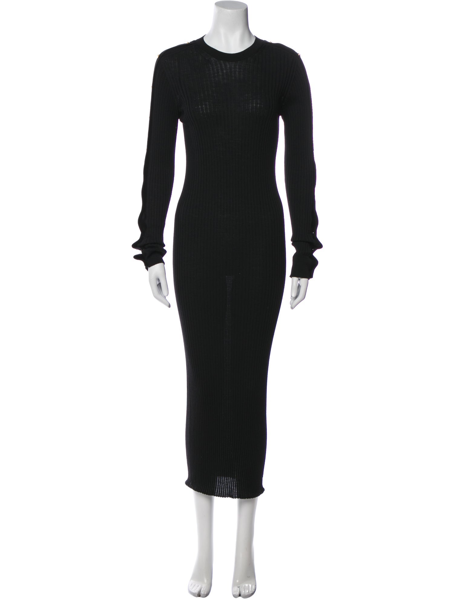 Versace Crew Neck Long Dress