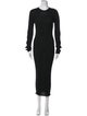 Versace Crew Neck Long Dress