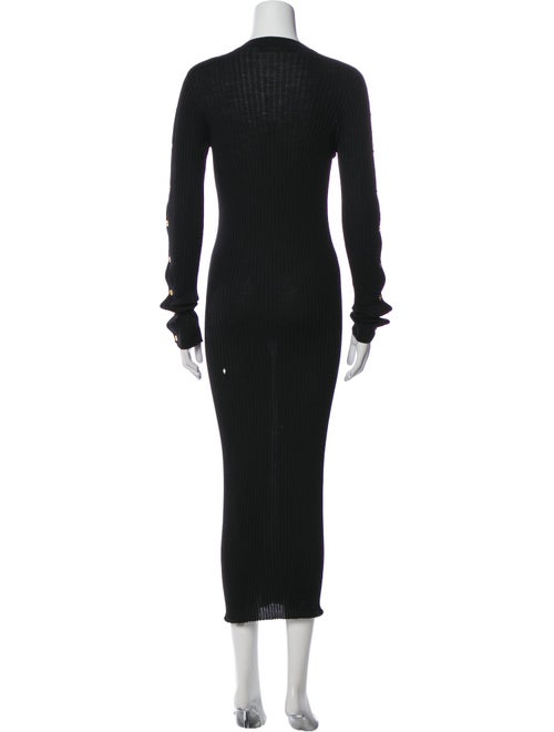Versace Crew Neck Long Dress