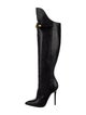 Versace Medusa Insignia Leather Boots